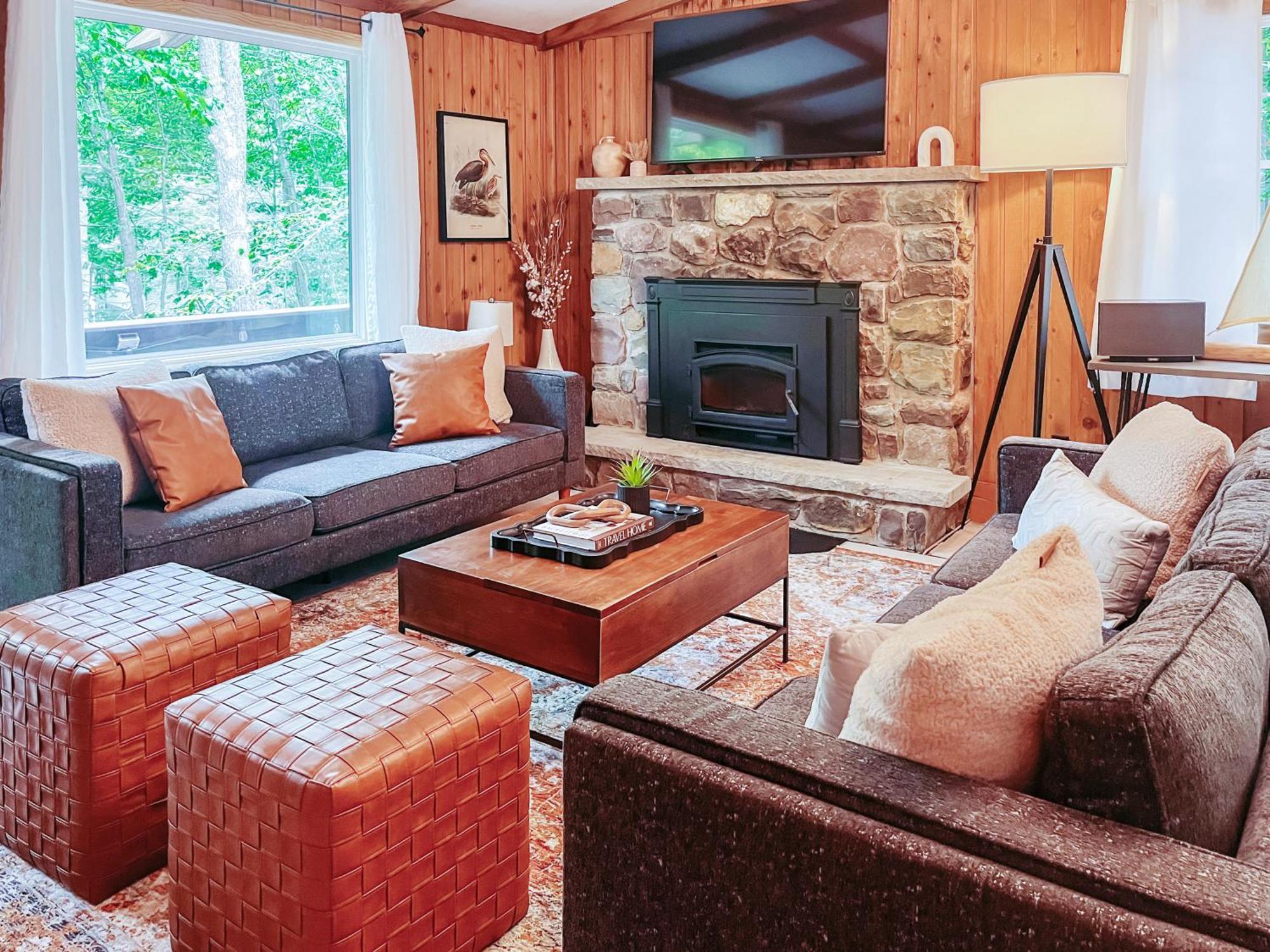 Stylish And Cozy Cabin, Walking Distance To Big Bass Lake Gouldsboro Extérieur photo